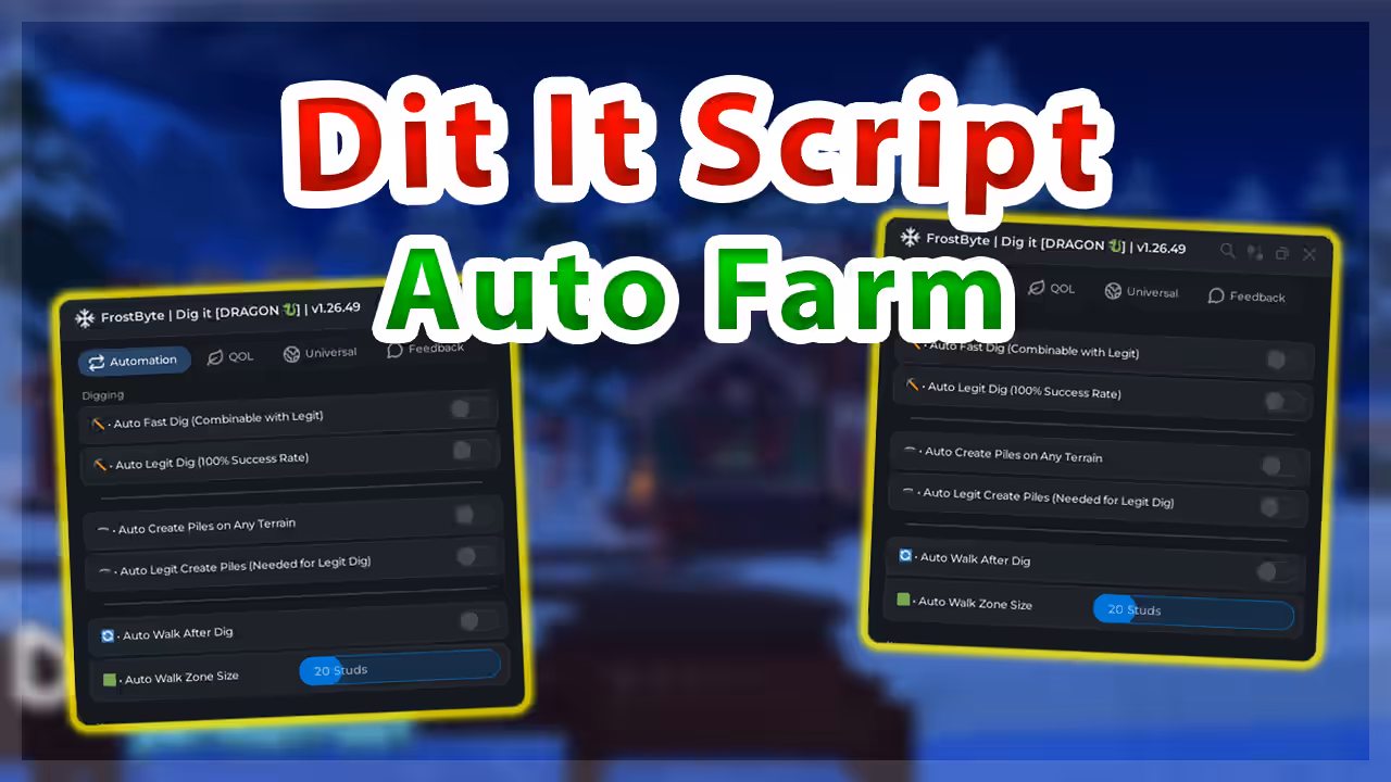 Auto Fast Dig / Piles / Walk thumbnail